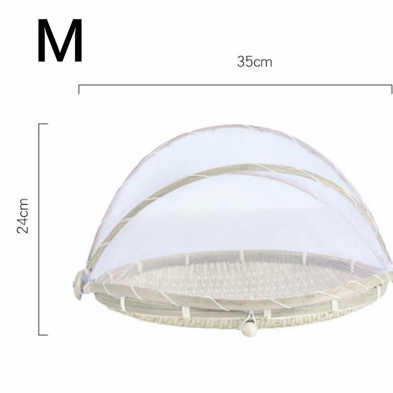 Ownkoti Creative Hand-Woven Food Basket / Tray with Net Cover - image 6