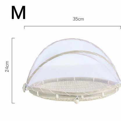 Ownkoti Creative Hand-Woven Food Basket / Tray with Net Cover - image 6