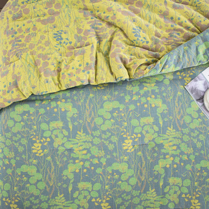 Cotton Gauze Pastoral Lotus Pond Bedding  - image 7