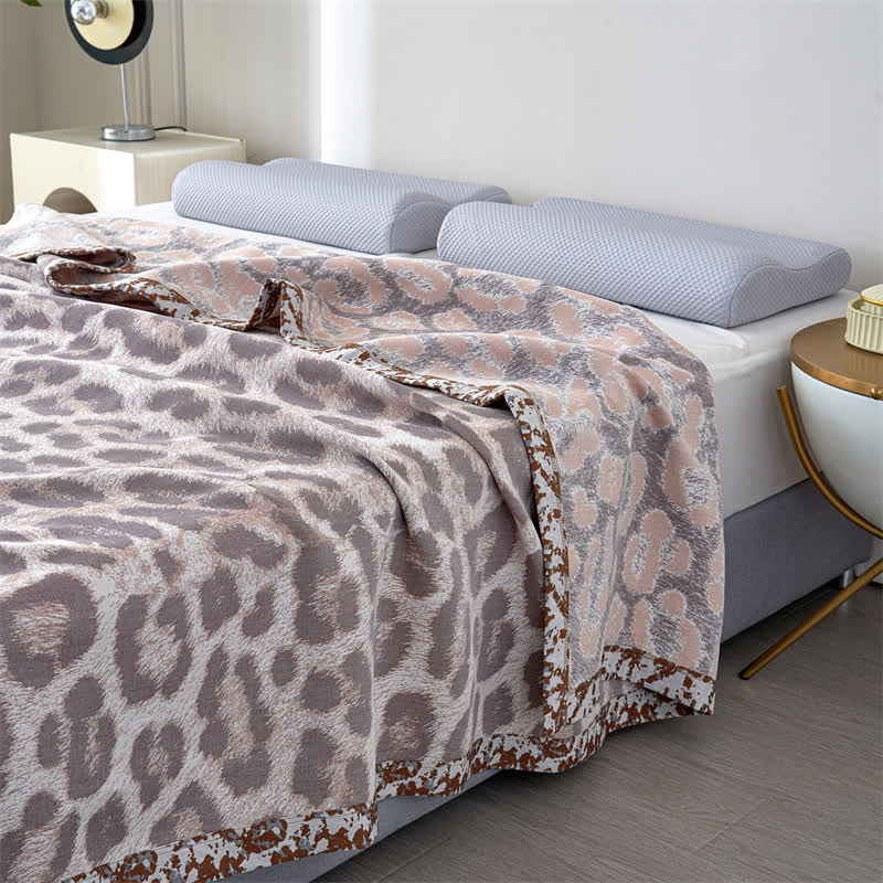 Leopard Print Lyocell Fiber Gauze Quilt - image 6