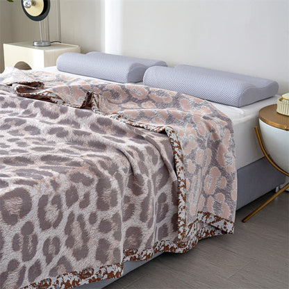 Leopard Print Lyocell Fiber Gauze Quilt - image 6