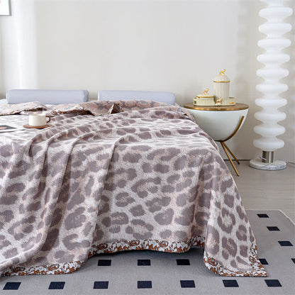 Leopard Print Lyocell Fiber Gauze Quilt - image 7