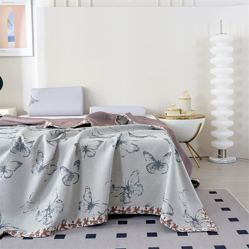 Butterfly Lyocell Gauze Summer Breathable Quilt - image 7