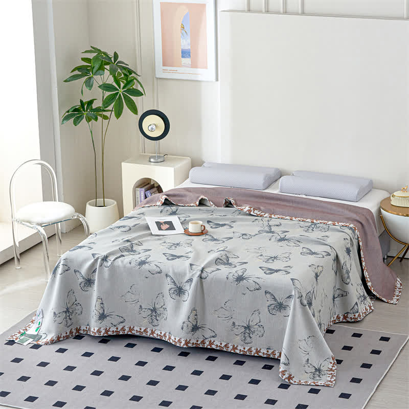 Butterfly Lyocell Gauze Summer Breathable Quilt - image 5