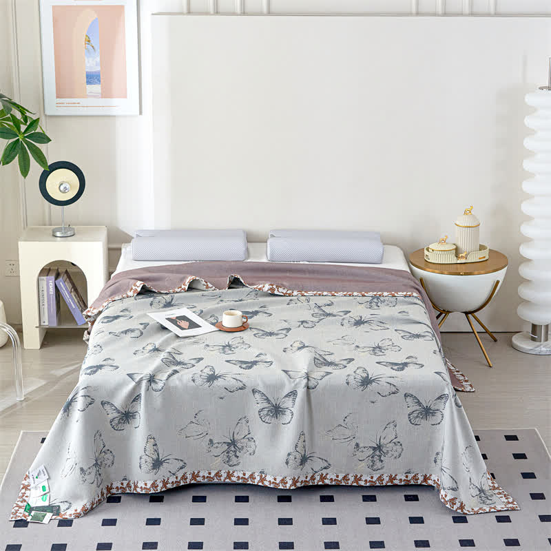 Butterfly Lyocell Gauze Summer Breathable Quilt - image 4