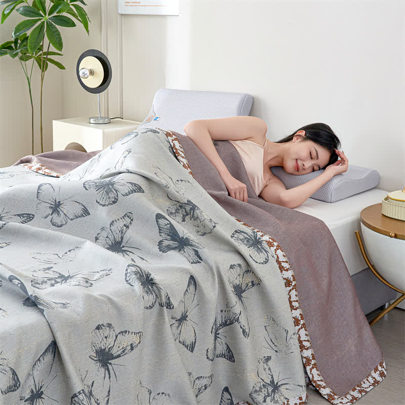 Butterfly Lyocell Gauze Summer Breathable Quilt - King - image 0