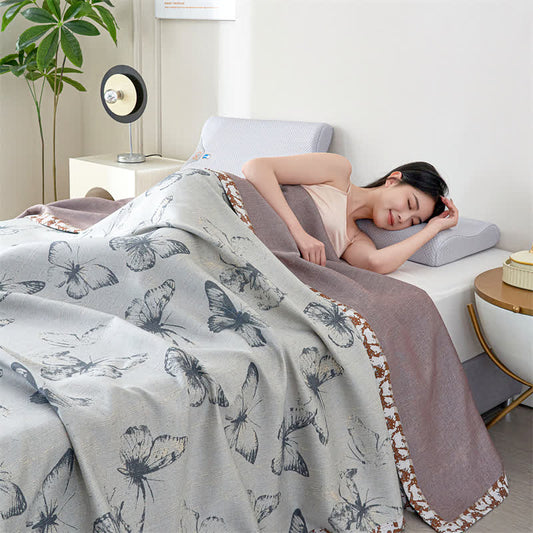 Butterfly Lyocell Gauze Summer Breathable Quilt - King - image 0