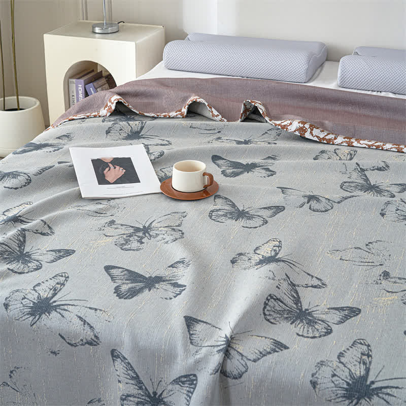 Butterfly Lyocell Gauze Summer Breathable Quilt - image 9
