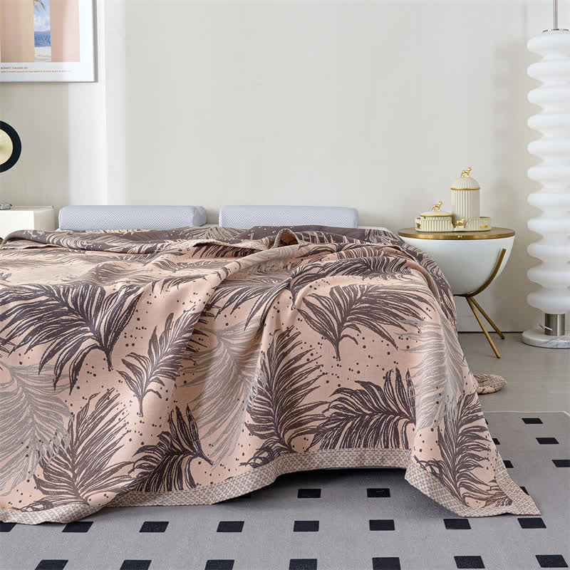 Lyocell Gauze Pastoral Leaves Soft Quilt - image 7