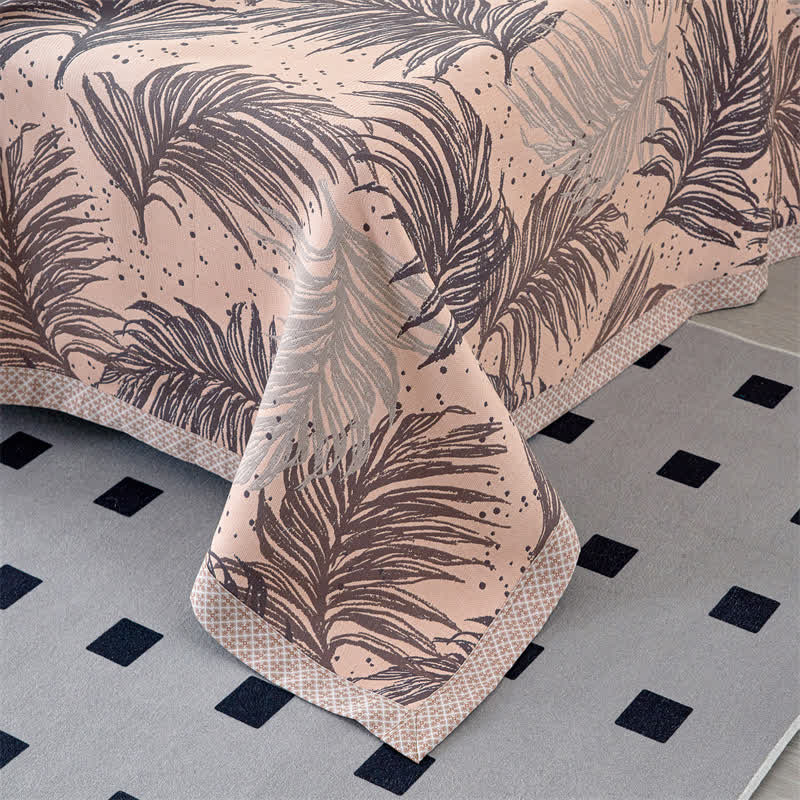 Lyocell Gauze Pastoral Leaves Soft Quilt - image 10