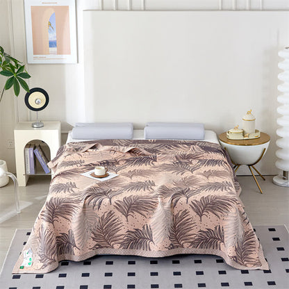 Lyocell Gauze Pastoral Leaves Soft Quilt - image 5