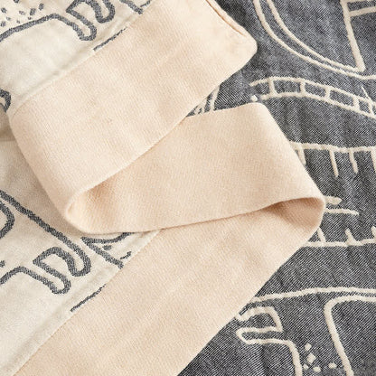 Ownkoti Cat Print Cotton Quilt Reversible Blanket - image 2