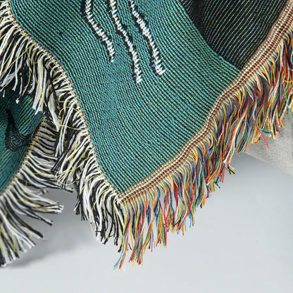 Ownkoti Mermaid Sofa Cover Palm Tassel Blanket - image 6