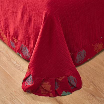 Cotton Gauze Chinese Character Bedding Set (4PCS) - image 9