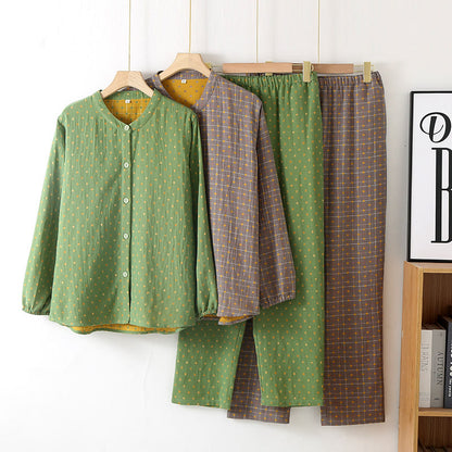 Button-down Cotton Gauze Soft Pajama Set - image 0
