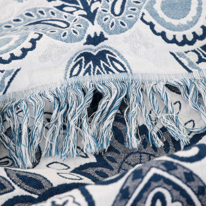 Retro Paisley Cotton Tassel Lightweight Quilt - image 7