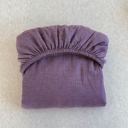  Cotton Gauze Solid Color Fitted Sheet - image 6