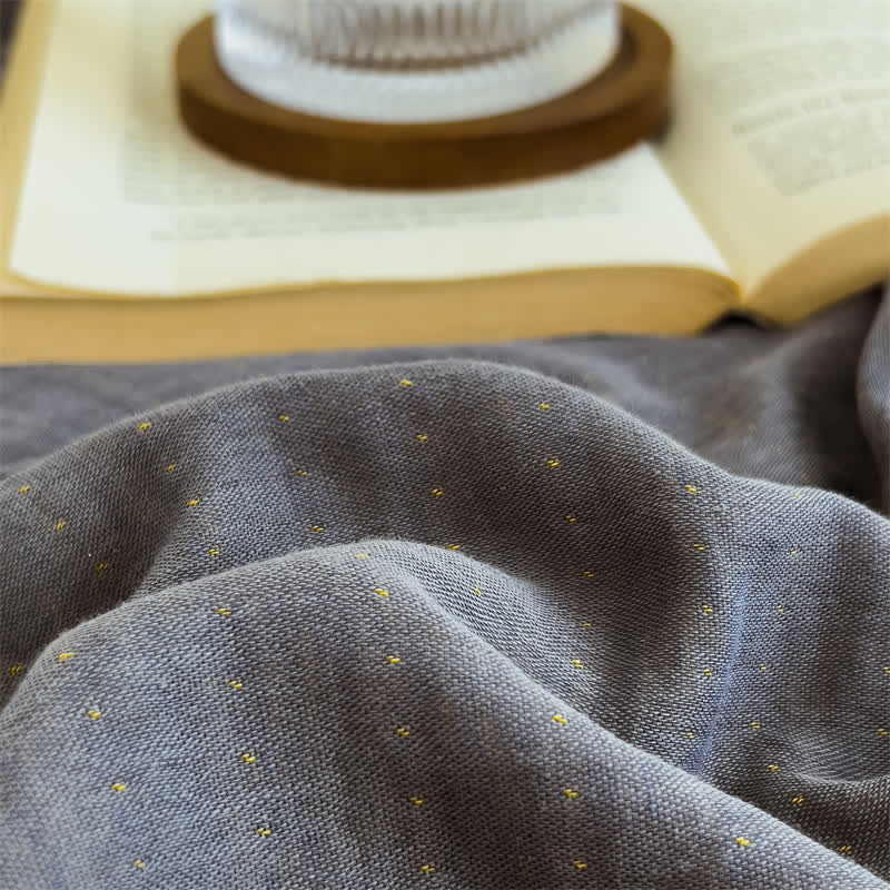  Cotton Gauze Solid Color Fitted Sheet - image 17