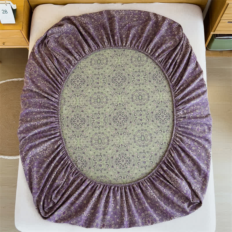 Pure Cotton Jacquard Vintage Fitted Sheet - image 6