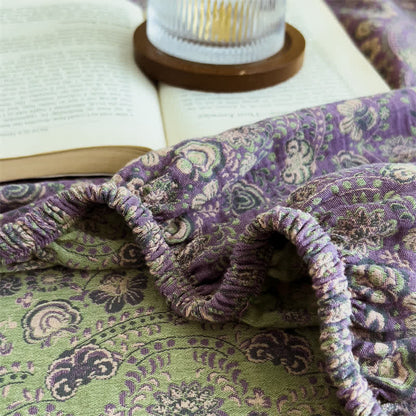 Pure Cotton Jacquard Vintage Fitted Sheet - image 8