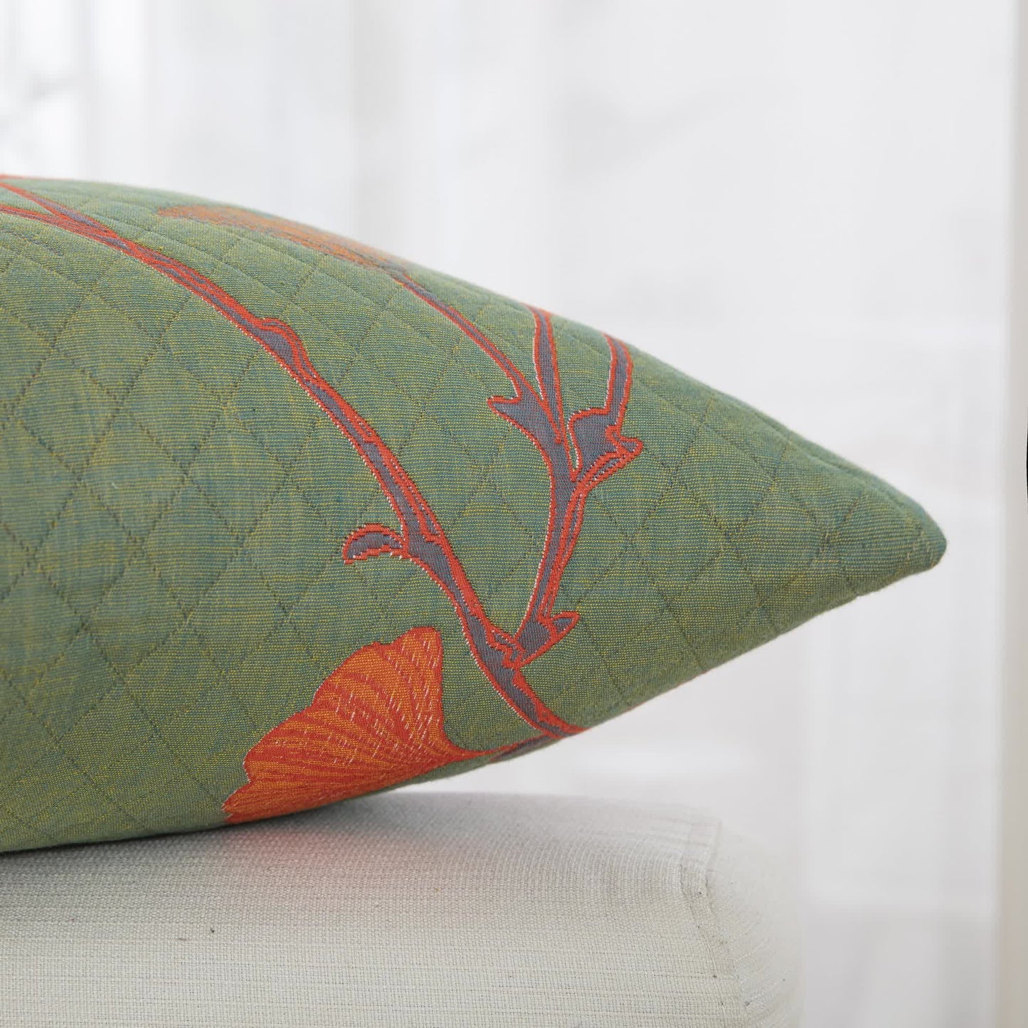 Cotton Gauze Jacquard Ginkgo Leaf Pillowcases(2PCS) - image 6