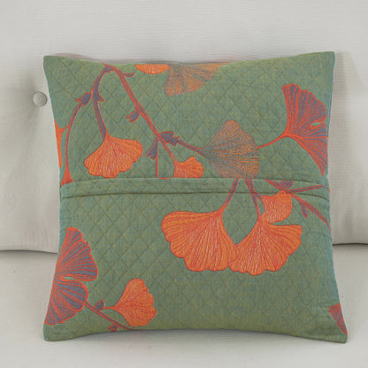 Cotton Gauze Jacquard Ginkgo Leaf Pillowcases(2PCS) - image 2