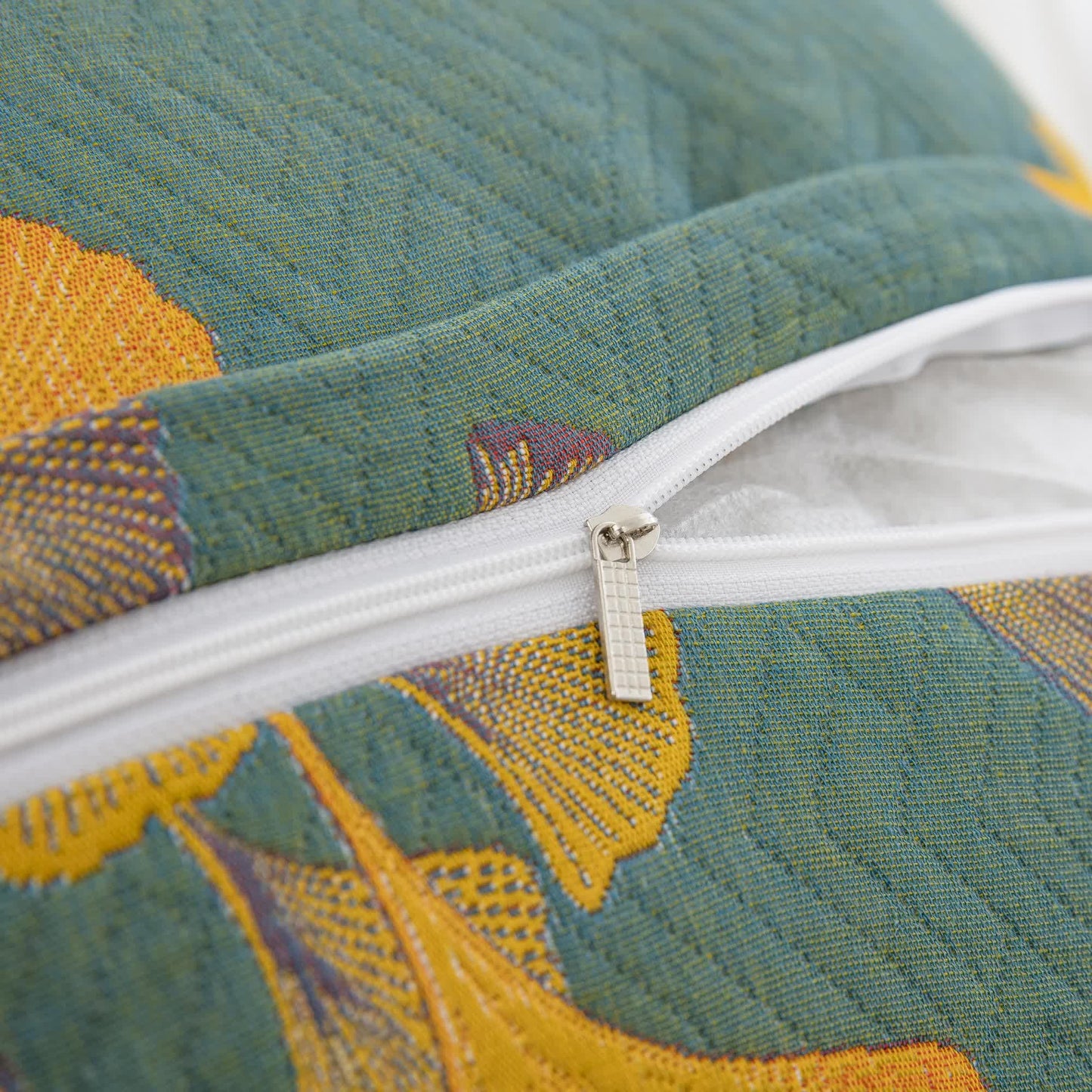 Cotton Gauze Jacquard Ginkgo Leaf Pillowcases(2PCS) - image 11