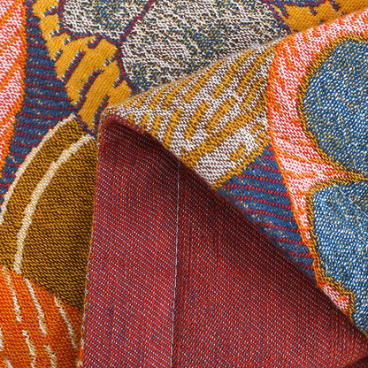 Colorful Persimmon Cotton Gauze Reversible Quilt - image 12