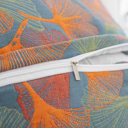 Yarn-dyed Ginkgo Leaf Cotton Gauze Pillowcases(2PCS) - image 5