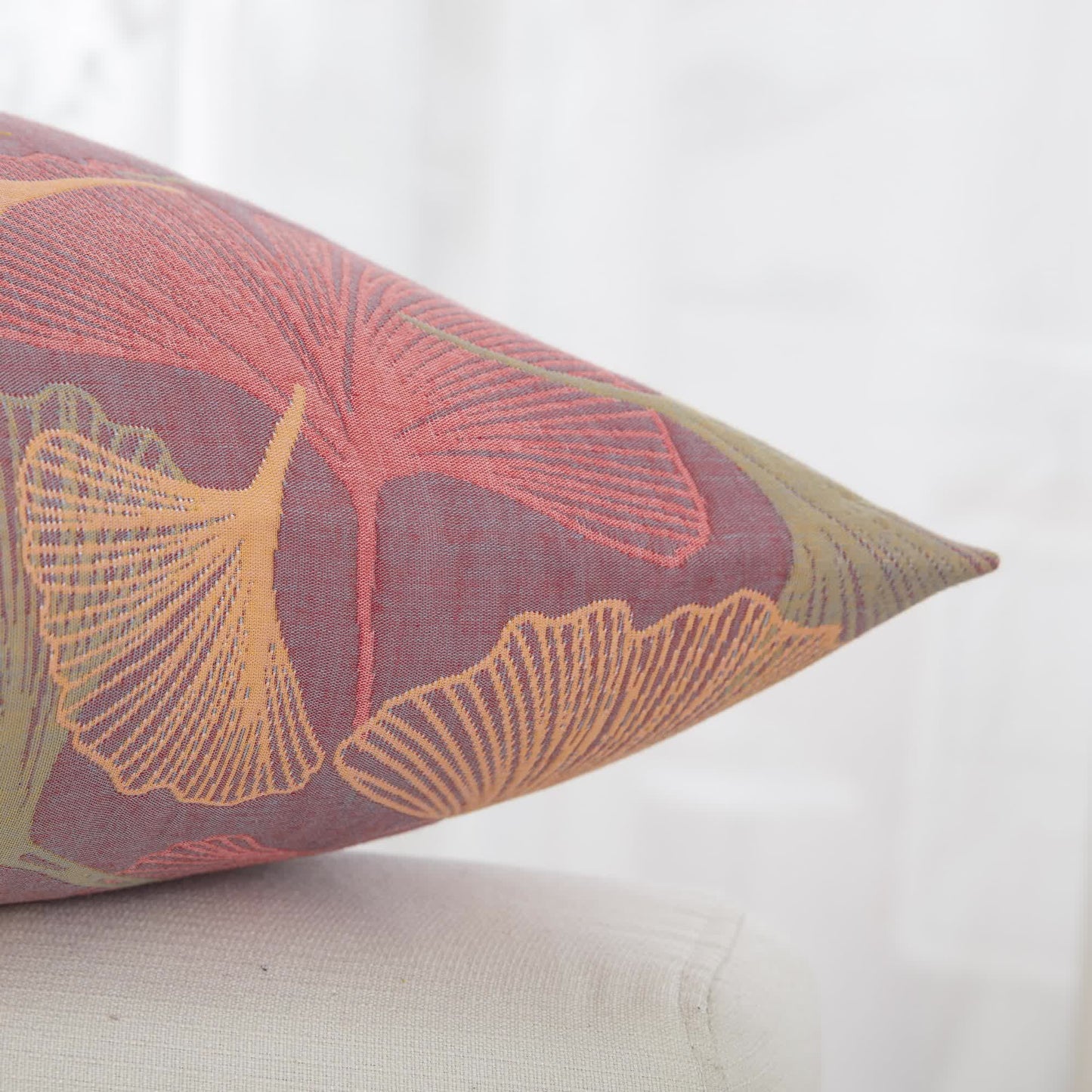 Yarn-dyed Ginkgo Leaf Cotton Gauze Pillowcases(2PCS) - image 9