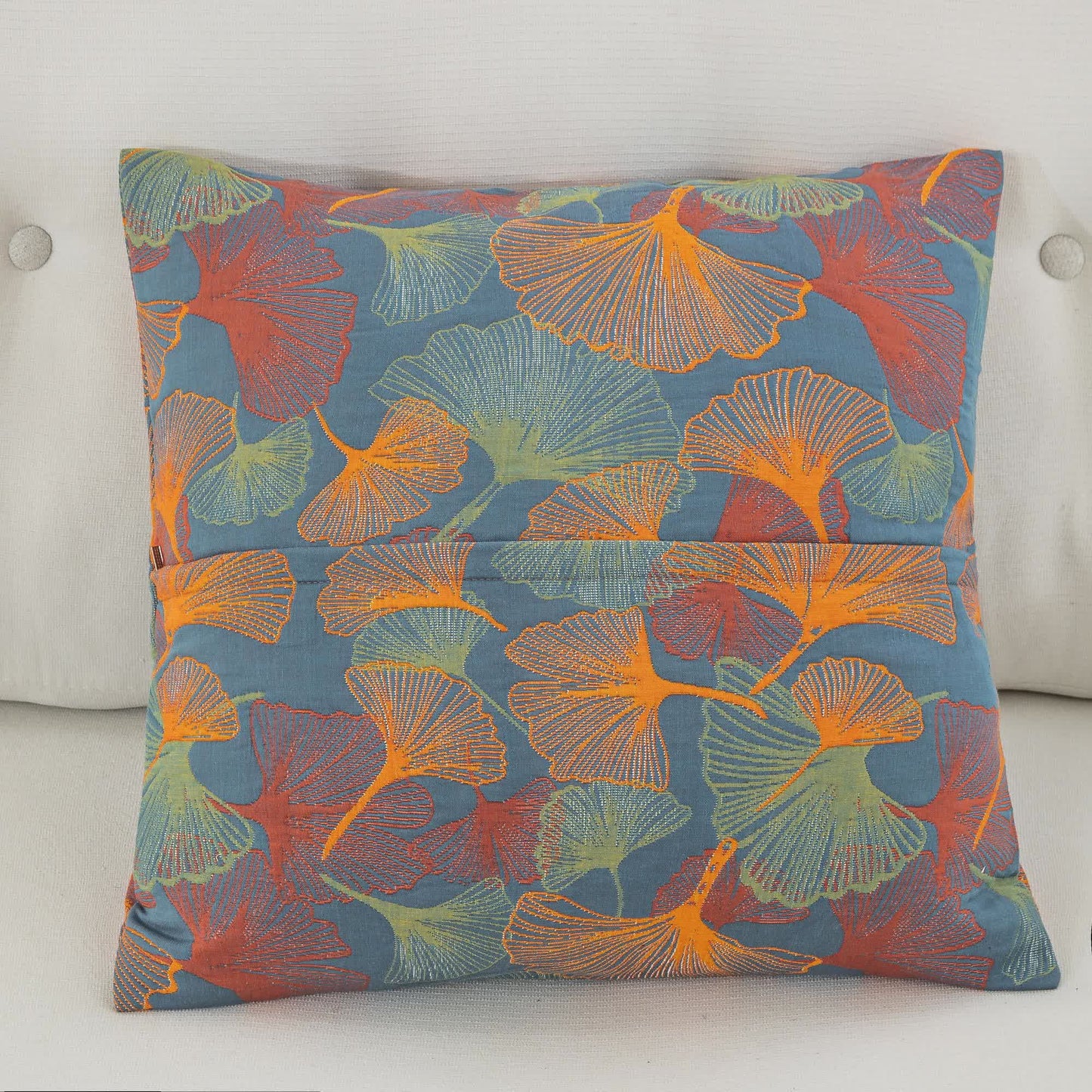 Yarn-dyed Ginkgo Leaf Cotton Gauze Pillowcases(2PCS) - image 2
