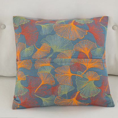 Yarn-dyed Ginkgo Leaf Cotton Gauze Pillowcases(2PCS) - image 2