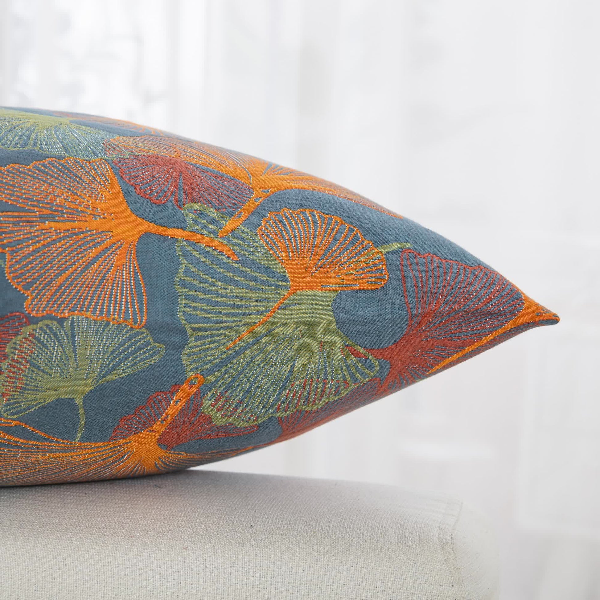 Yarn-dyed Ginkgo Leaf Cotton Gauze Pillowcases(2PCS) - image 4