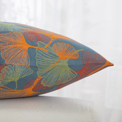 Yarn-dyed Ginkgo Leaf Cotton Gauze Pillowcases(2PCS) - image 4