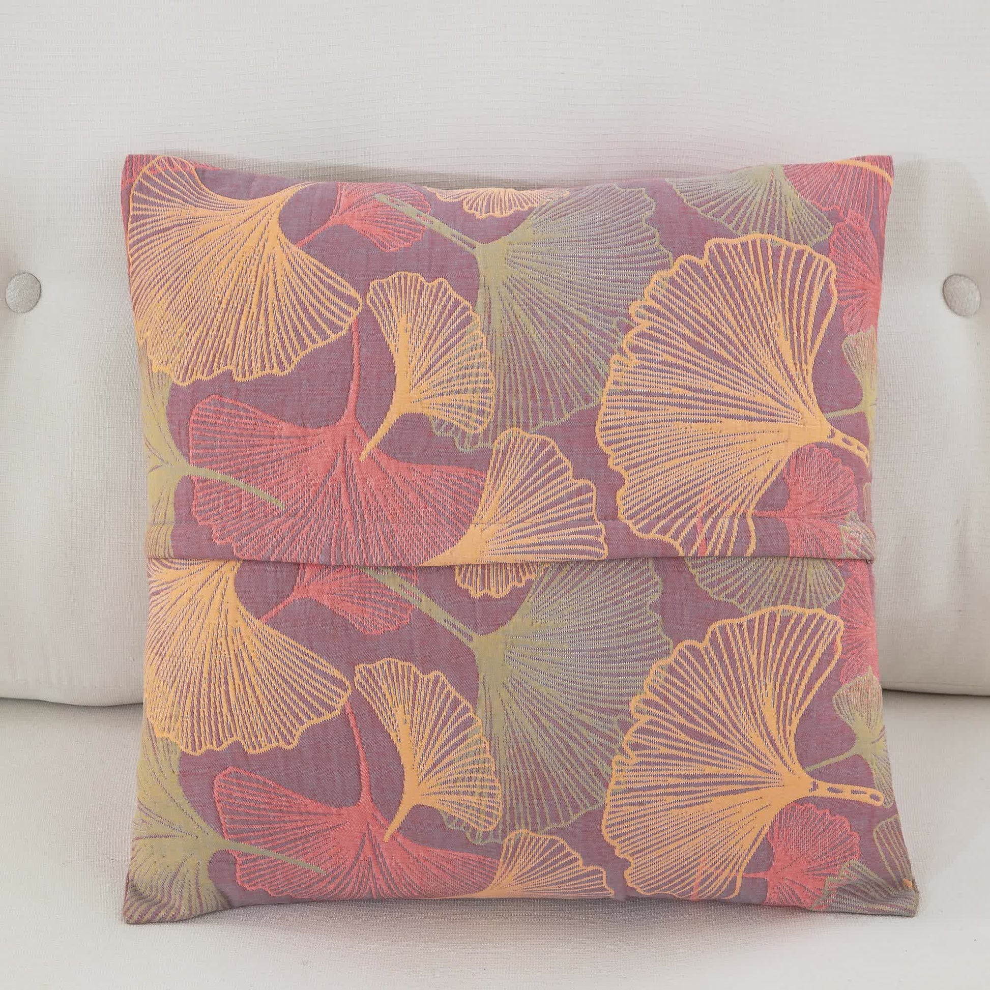 Yarn-dyed Ginkgo Leaf Cotton Gauze Pillowcases(2PCS) - image 8
