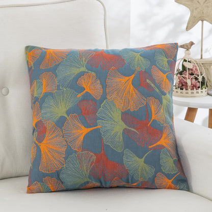 Yarn-dyed Ginkgo Leaf Cotton Gauze Pillowcases(2PCS) - image 1