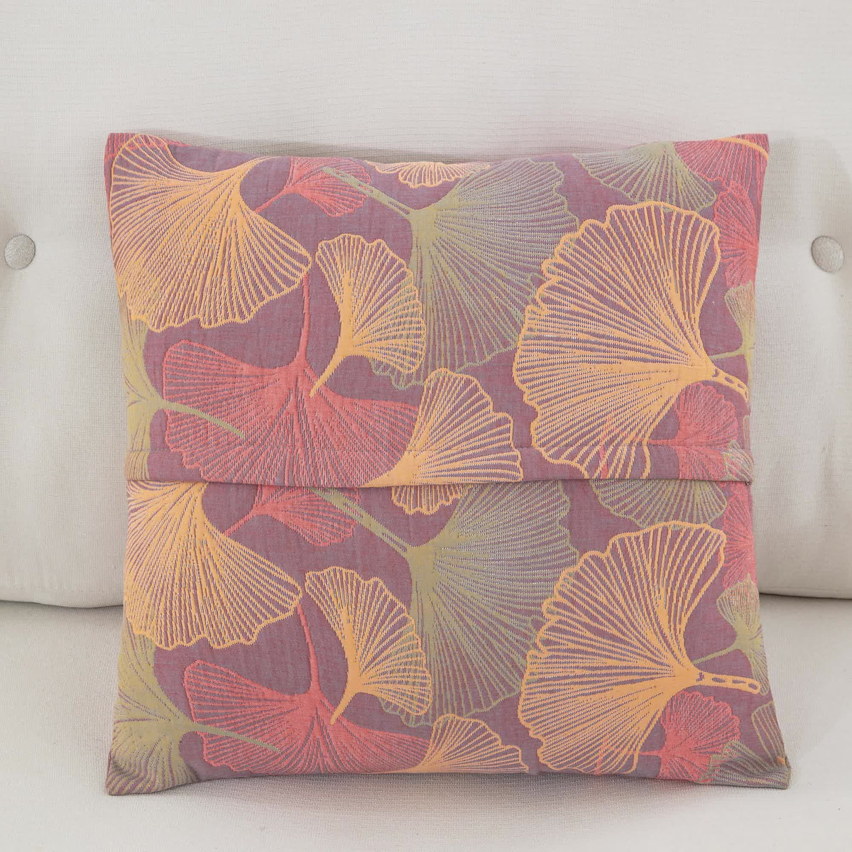 Yarn-dyed Ginkgo Leaf Cotton Gauze Pillowcases(2PCS) - image 8