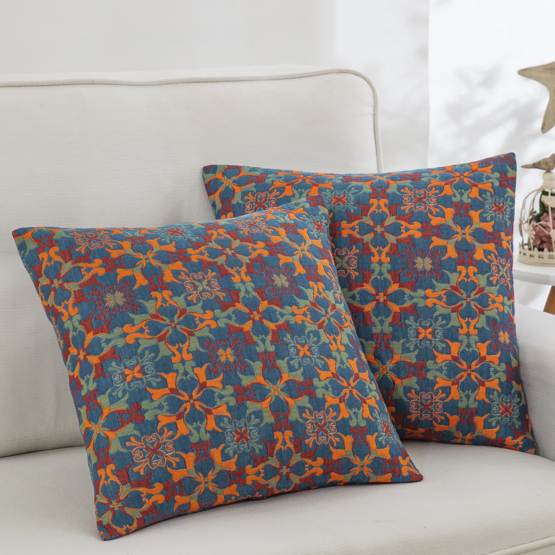 Bohemian Mandala Cotton Gauze Pillowcases(2PCS) - 18" x 18" - image 0
