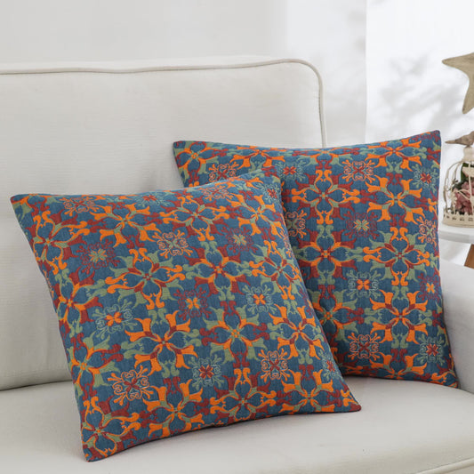 Bohemian Mandala Cotton Gauze Pillowcases(2PCS) - 18" x 18" - image 0