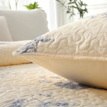 Morning Glory Quilted Cotton Bedding - image 7