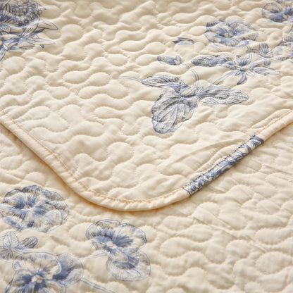 Morning Glory Quilted Cotton Bedding - image 9