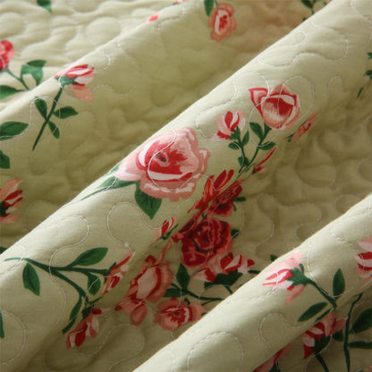 Elegant Rose Quilted Cotton Bedding - image 9