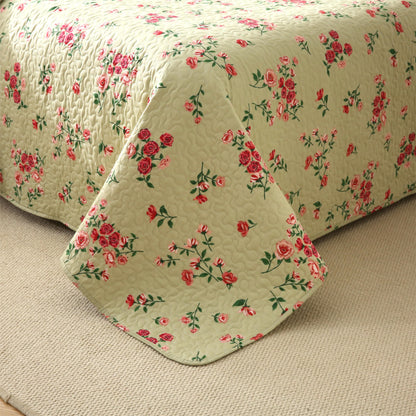 Elegant Rose Quilted Cotton Bedding - image 6