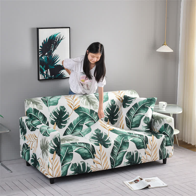 Banana Leaf Elastic Stretchable Couch Cover - image 1