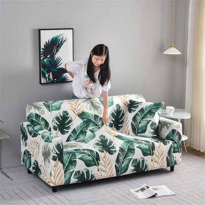 Banana Leaf Elastic Stretchable Couch Cover - image 1
