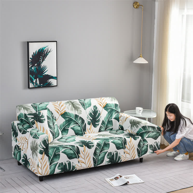 Banana Leaf Elastic Stretchable Couch Cover - image 2