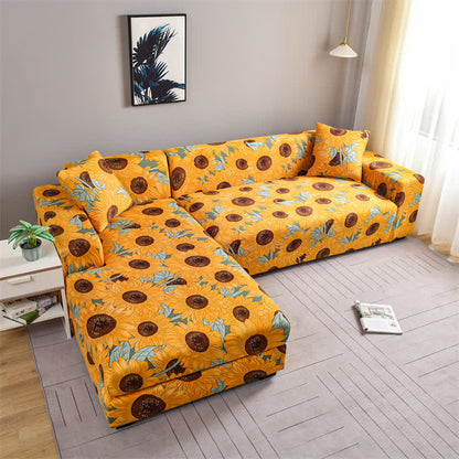 Elastic Stretchable Rural Sunflower Couch Cover - image 7
