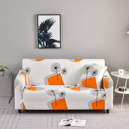 Geometry Dandelion Stretchable Sofa Slipcover - 4-Seater 92" - 118" (235cm - 300 cm) - image 0