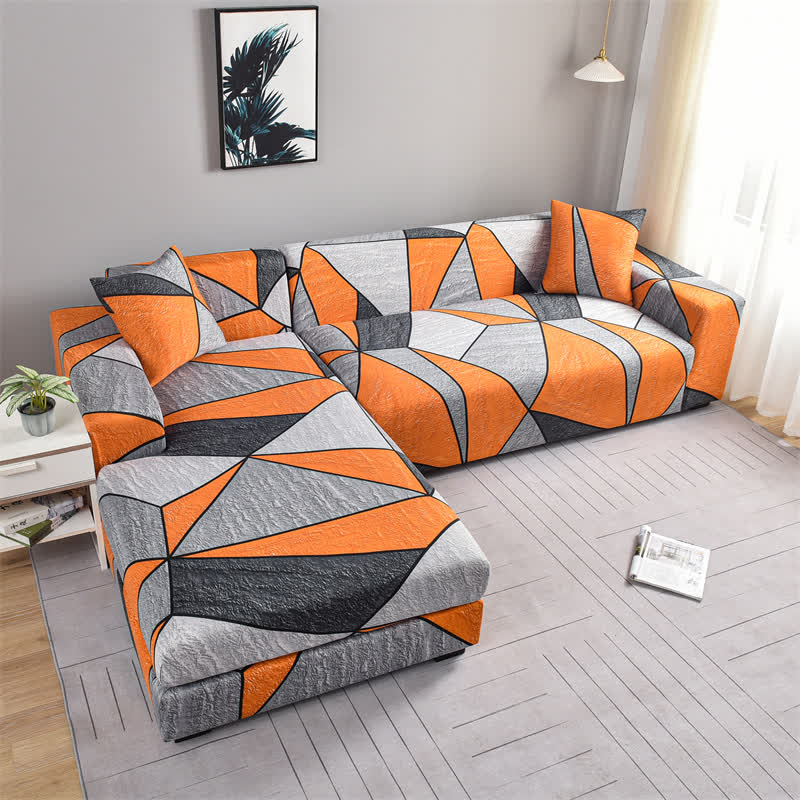 Elastic Modern Geometric Soft Sofa Cover - image 7
