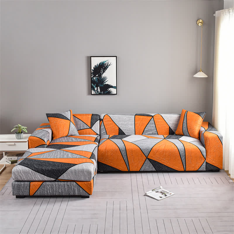 Elastic Modern Geometric Soft Sofa Cover - image 6